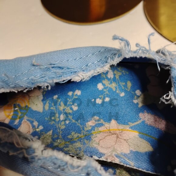 Vionic Beach Laguna Powder Blue Canvas Slip-On Espadrille Shoes Size 9 - Picture 9 of 11